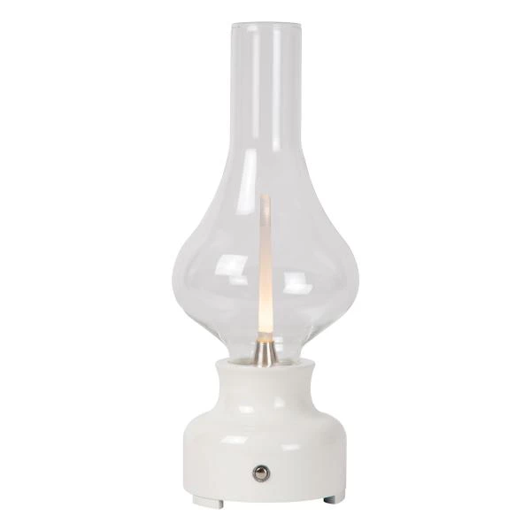 Lucide JASON - Lampe de table Rechargeable - Batterie - LED Dim. - 1x2W 3000K - 3 StepDim - Blanc - détail 1